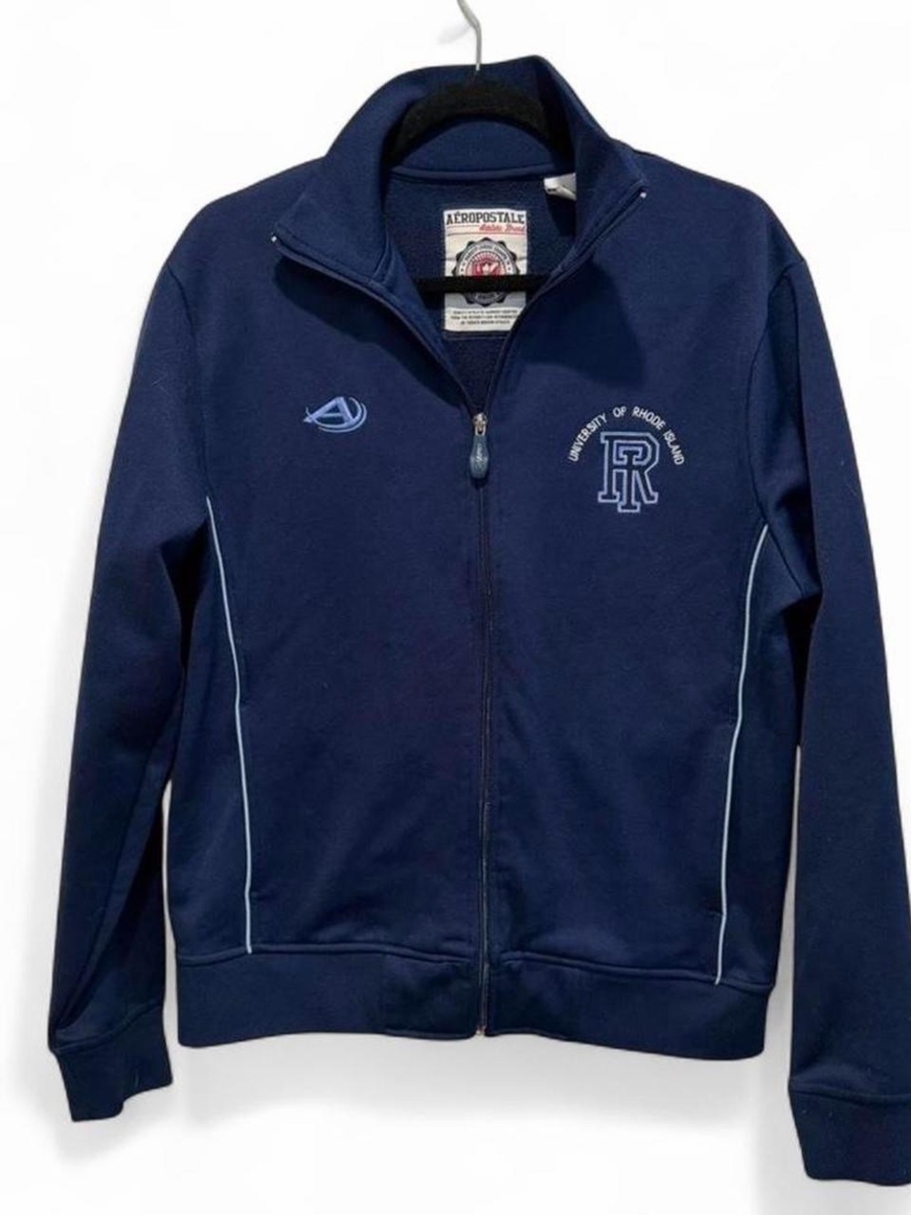Aeropostale University of Rhode Island Navy Full-Zip Track Jacket Medium